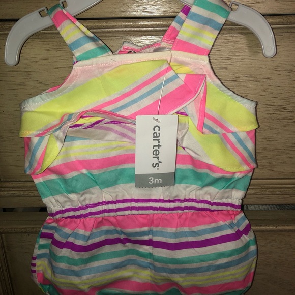 NWT Carter’s 2Pc Dress and striped romper - Picture 5 of 5